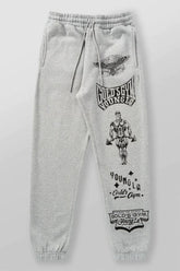 YOUNGLA x Gold's Gym Men's Vintage Graphic Joggers / Sweatpants