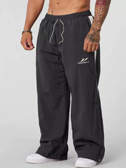YOUNGLA Men's Side Piping Track Pants