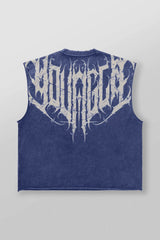 YoungLA Indigo Vintage Gothic Muscle Tee