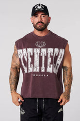 YoungLA Brown Trentech Acid-Wash Muscle Tee
