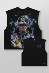 YoungLA Superman Graphic Cut-Off Tank