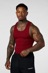 YoungLA Red Ribbed Slim-Fit Tank