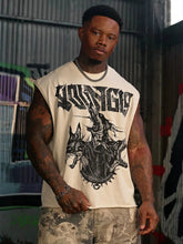 YoungLA Off-White Demon Graphic Sleeveless Tee