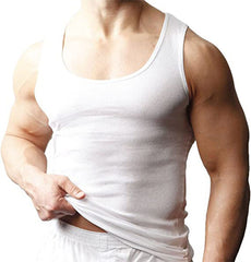 YoungLA White Ribbed Racerback Tank