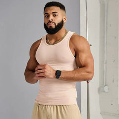 YoungLA Nude Beige Ribbed Racerback Tank