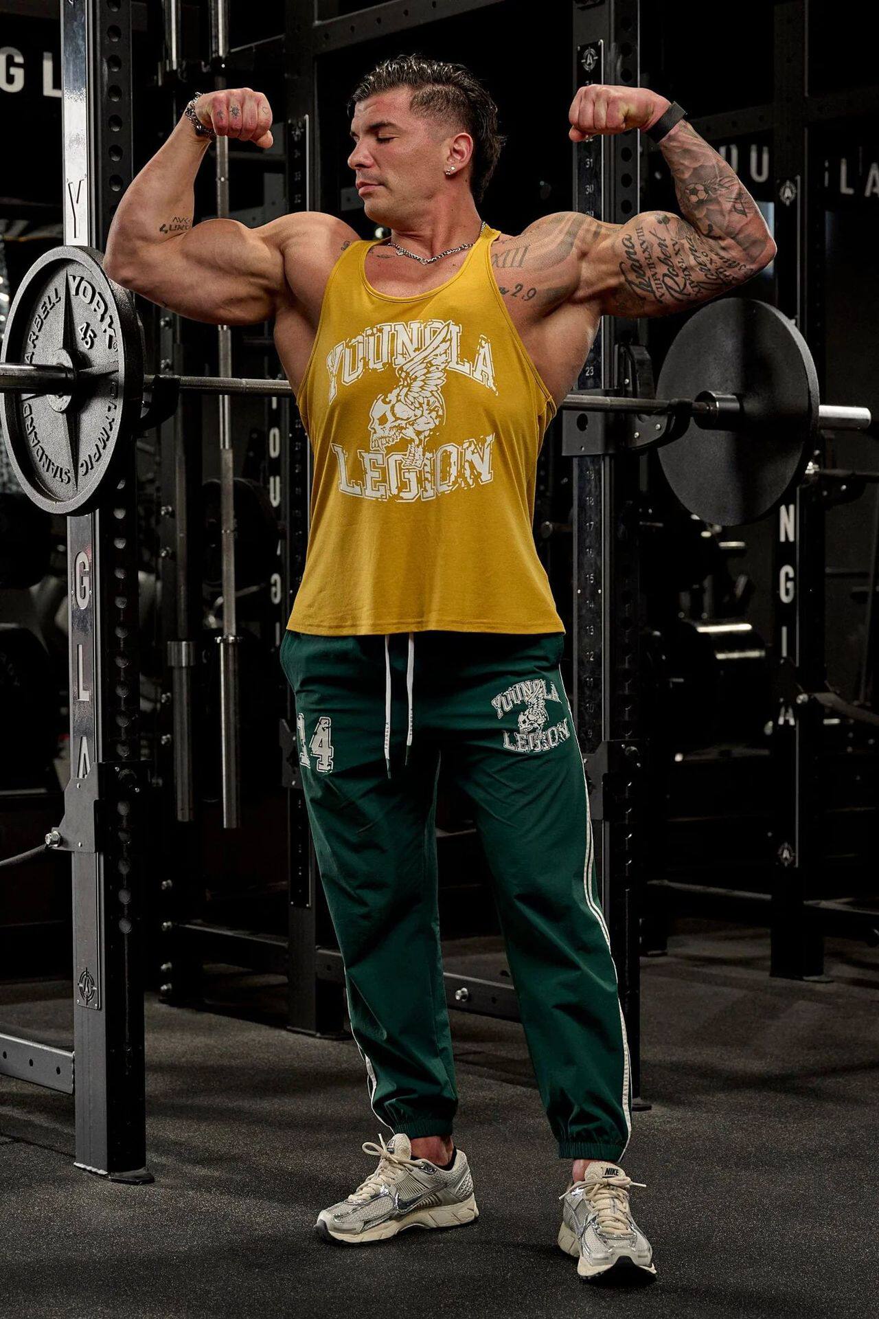 YoungLA Mustard Legion Skull Stringer
