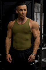 YoungLA Olive Ribbed Athletic Tank