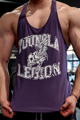 YoungLA Purple Legion Winged Skull Stringer