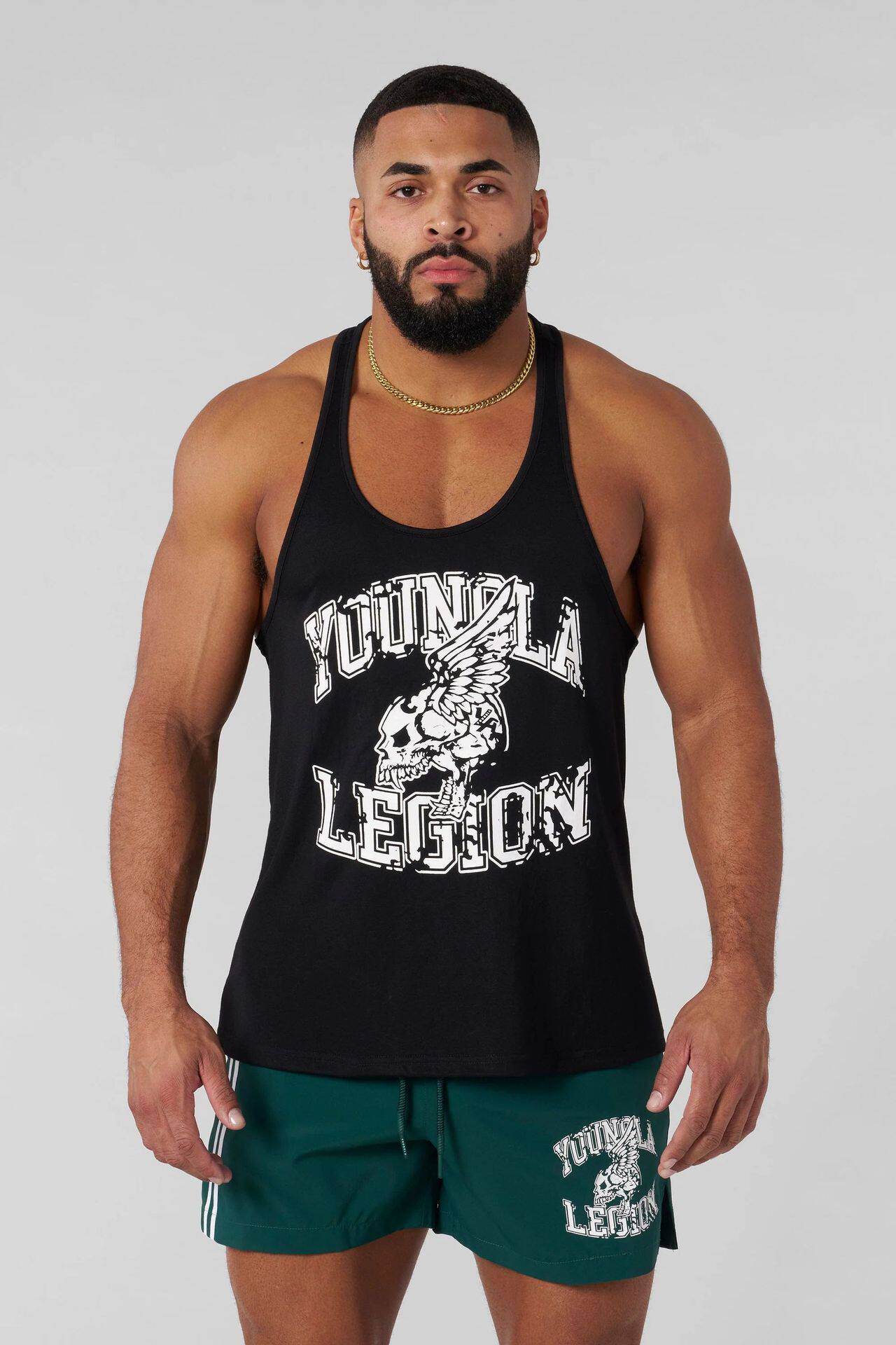 YoungLA Black Legion Winged Skull Stringer