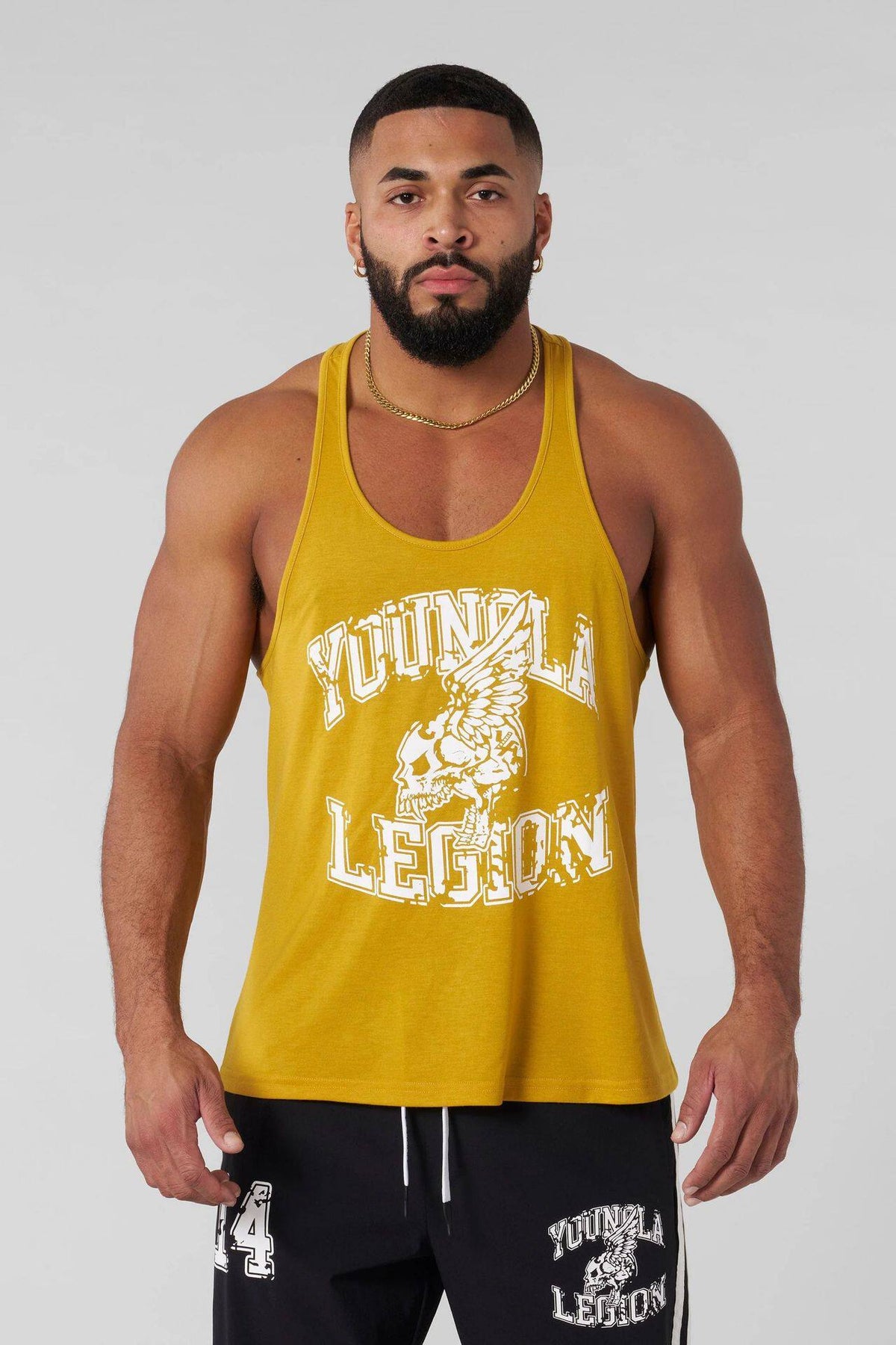 YoungLA Mustard Legion Skull Stringer