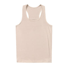 YoungLA Nude Beige Ribbed Racerback Tank